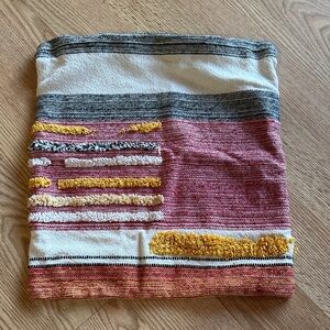 Fringe Accent Pillow Cover 15x17